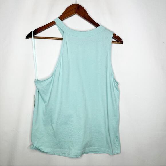 ANTHROPOLOGIE Asymmetrical Cutout Tank Sky NWT in XS - Picture 4 of 4
